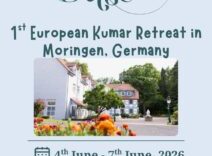 loc:Moringen Save the date – European Kumar Retreat in Moringen